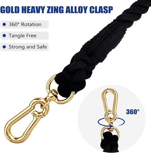 LWBMG 5 FT Dog Leash Handmade Braided Cotton Rope Dog Leash for Small Medium and Large Dogs Colorful Macaron in Saudi Arabia