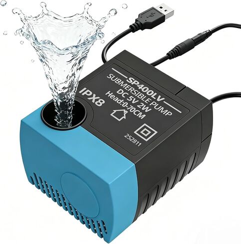مضخة نافورة مياه للقطط SP-400LV، مضخة بديلة USB لنوافير الحيوانات الأليفة، جهد منخفض هادئ، آمنة وسهلة التنظيف، متوافقة مع السيراميك والفراشة والفولاذ المقاوم للصدأ و360 موزع مياه للكلاب والقطط in Kuwait