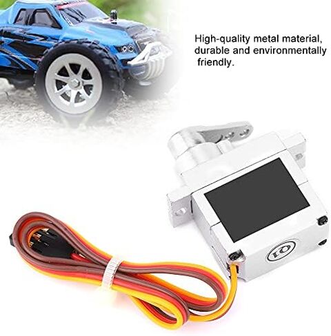 VBESTLIFE Remote Control Car Servo, 9g Metal Servo Steering Engine Accessory Fit for B1 B14 B16 B24 C14 C24 B36 1:16 RC Truck (Silver) in Saudi Arabia