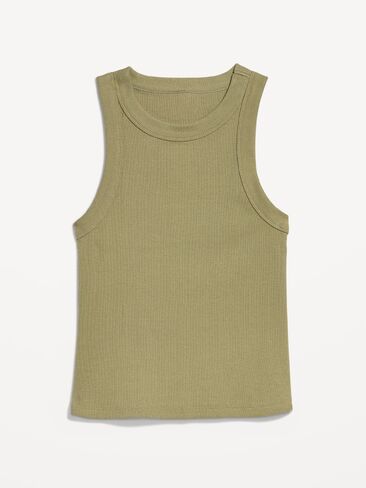 Old Navy Snug Crop Tank Top - Dill Caper in Kuwait