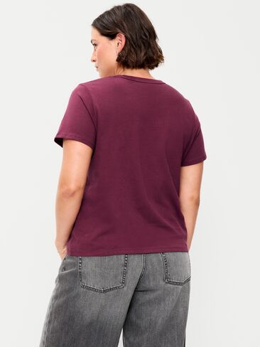 تي شيرت Old Navy EveryWear برقبة دائرية - طلاء أحمر in Kuwait