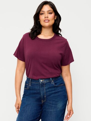 تي شيرت Old Navy EveryWear برقبة دائرية - طلاء أحمر in Kuwait