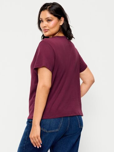 تي شيرت Old Navy EveryWear برقبة دائرية - طلاء أحمر in Kuwait