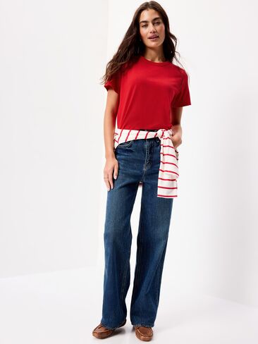 تي شيرت Old Navy EveryWear برقبة دائرية - أحمر سكوتي in Kuwait
