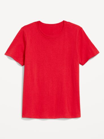 تي شيرت Old Navy EveryWear برقبة دائرية - أحمر سكوتي in Kuwait