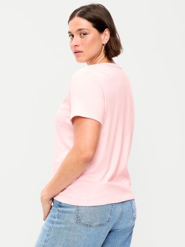 Old Navy EveryWear Crew-Neck T-Shirt - Blush On You in Kuwait