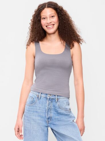 Old Navy Hug Double-Layer Scoop-Neck Tank Top - Shooting Star in Kuwait