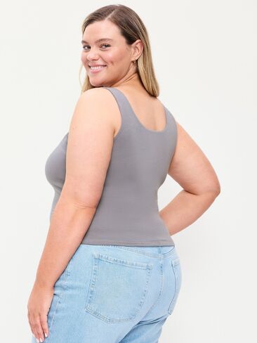 Old Navy Hug Double-Layer Scoop-Neck Tank Top - Shooting Star in Kuwait