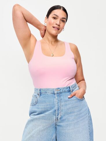 Old Navy Hug Double-Layer Scoop-Neck Tank Top - Blush On You in Kuwait