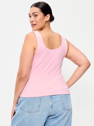 Old Navy Hug Double-Layer Scoop-Neck Tank Top - Blush On You in Kuwait