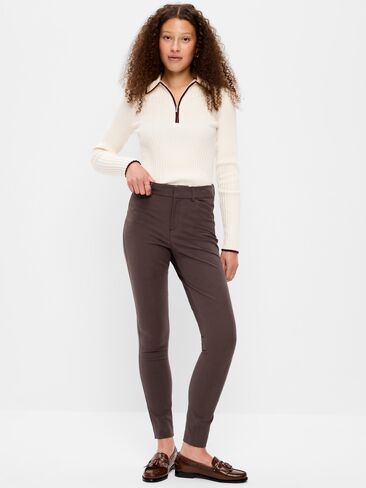 Old Navy High-Waisted Pixie Skinny Ankle Pants - Black Coffee in Kuwait