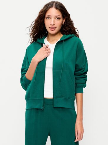 سويت شيرت بغطاء للرأس بسحاب كامل من Old Navy SoComfy - بحيرة عميقة in Kuwait