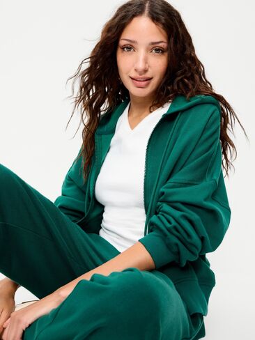 سويت شيرت بغطاء للرأس بسحاب كامل من Old Navy SoComfy - بحيرة عميقة in Kuwait