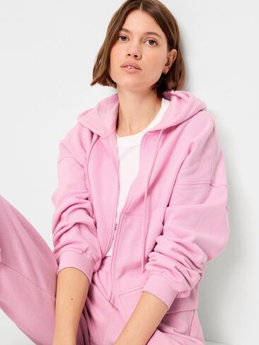 سويت شيرت بغطاء رأس بسحاب كامل من Old Navy SoComfy - برغموت in Kuwait