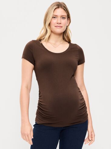 Old Navy Maternity Scoop-Neck T-Shirt - Earthen in Kuwait
