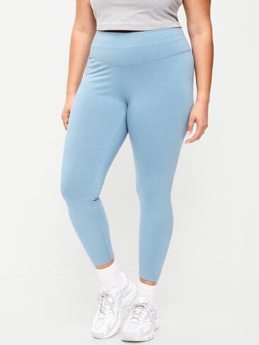 Old Navy High-Waisted PowerChill 7/8 Cotton Leggings - Naturalist Blue in Kuwait