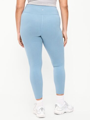 Old Navy High-Waisted PowerChill 7/8 Cotton Leggings - Naturalist Blue in Kuwait