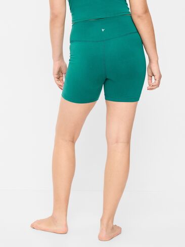 Old Navy High-Waisted PowerChill Biker Shorts -- 5-inch inseam - Deep Lagoon in Kuwait