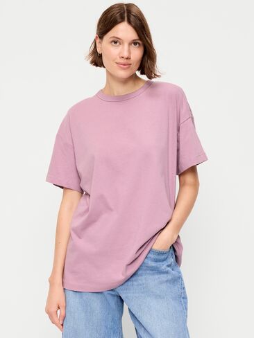 Old Navy Oversized EveryWear Tunic T-Shirt - Rose Dawn in Kuwait