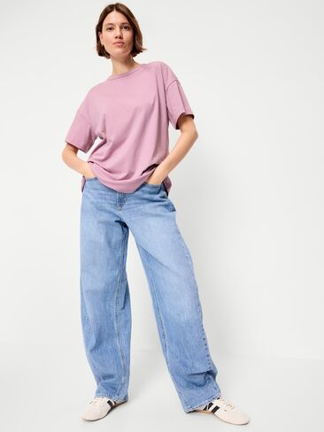 Old Navy Oversized EveryWear Tunic T-Shirt - Rose Dawn in Kuwait
