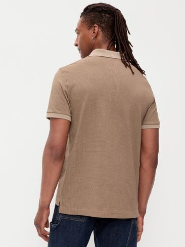 Old Navy Classic Fit Pique Polo - Houndstooth in Kuwait