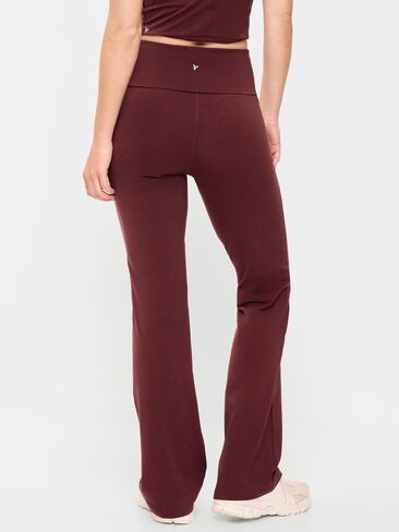 Old Navy High-Waisted PowerChill Fold-Over Bootcut Leggings - Wine Tasting in Kuwait
