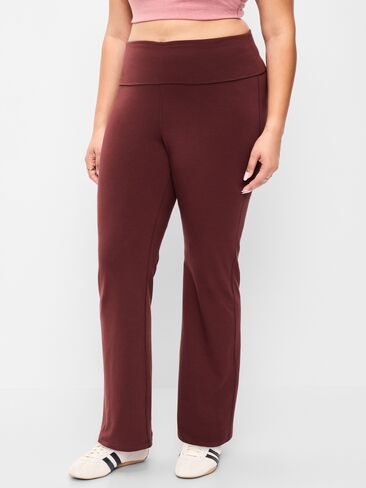 Old Navy High-Waisted PowerChill Fold-Over Bootcut Leggings - Wine Tasting in Kuwait
