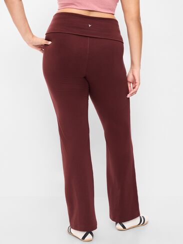 Old Navy High-Waisted PowerChill Fold-Over Bootcut Leggings - Wine Tasting in Kuwait