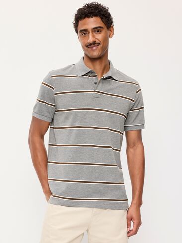 قميص بولو بيكيه كلاسيكي من Old Navy - شريط رمادي in Kuwait
