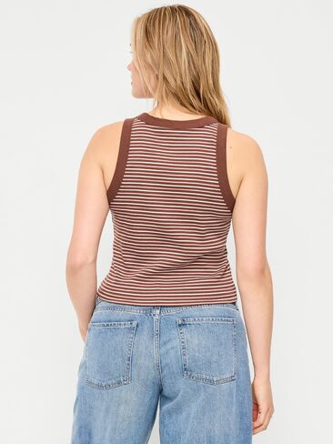 دبابة Old Navy Snug Ringer - شريط بني ترابي in Kuwait