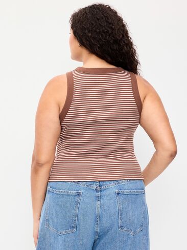 دبابة Old Navy Snug Ringer - شريط بني ترابي in Kuwait
