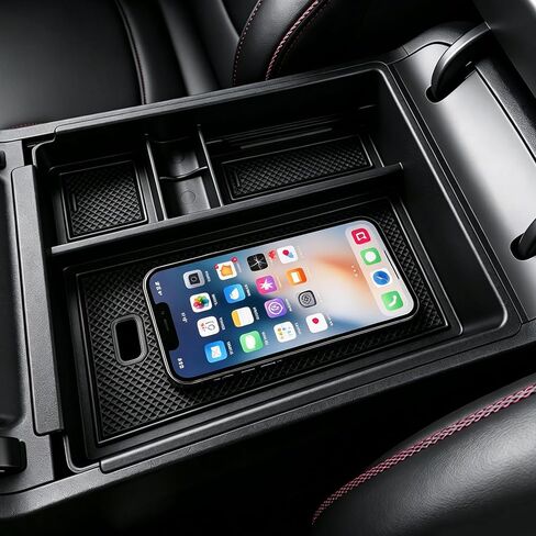 منظم وحدة التحكم المركزية من Autoorder لـ 2022 2023 2024 Hyundai Santa Cruz Accessories مسند الذراع صندوق تخزين صينية إدراج ثانوية مع 2 حصائر ملونة in Kuwait