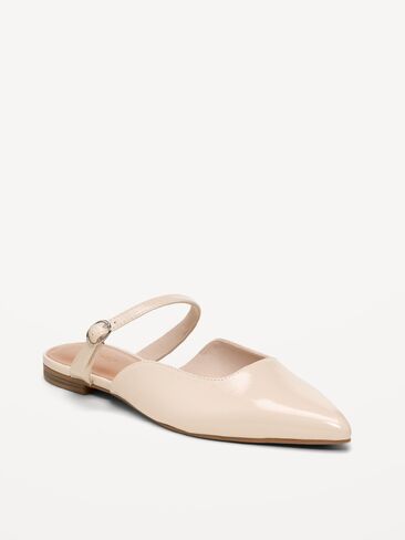 Old Navy Pointed-Toe Mule Flats for Women - Stone in Kuwait