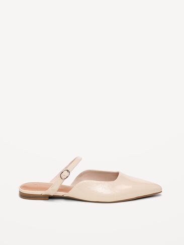 Old Navy Pointed-Toe Mule Flats for Women - Stone in Kuwait