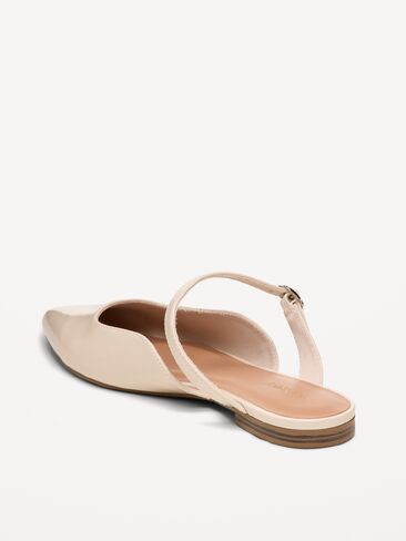 Old Navy Pointed-Toe Mule Flats for Women - Stone in Kuwait