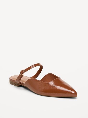 Old Navy Pointed-Toe Mule Flats for Women - Chestnut in Saudi Arabia