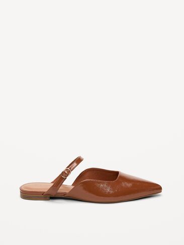 Old Navy Pointed-Toe Mule Flats for Women - Chestnut in Saudi Arabia