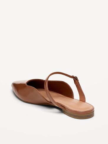 Old Navy Pointed-Toe Mule Flats for Women - Chestnut in Saudi Arabia