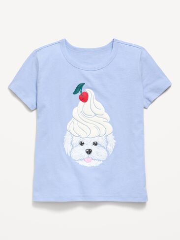 Old Navy Short-Sleeve Graphic T-Shirt for Girls - Periblue in Kuwait
