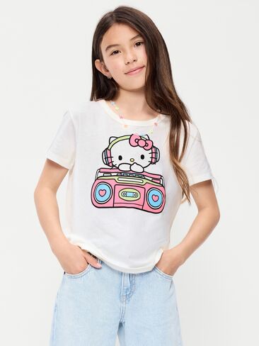 تي شيرت برسومات Hello Kitty® للفتيات من Old Navy - ملح البحر in Kuwait