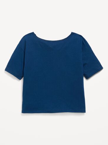 Old Navy College Off-Shoulder Graphic T-Shirt for Girls - Obscure Night in Kuwait