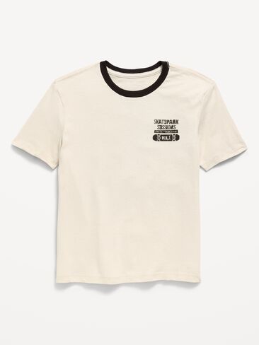 تي شيرت جرافيك بأكمام قصيرة للأولاد من Old Navy - Wish Bone in Kuwait