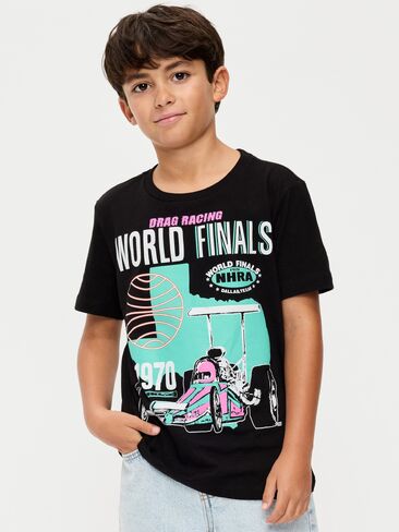 تي شيرت Old Navy World Finals® للأطفال برسوم محايدة الجنس - بلاك جاك in Kuwait