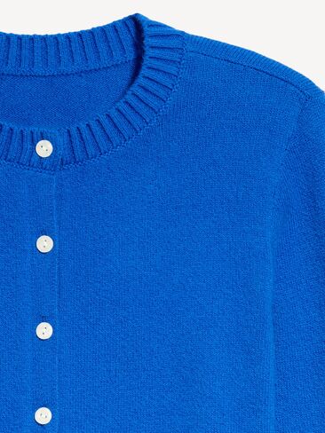 سترة قصيرة بياقة دائرية من Old Navy SoSoft - قمر أزرق in Kuwait