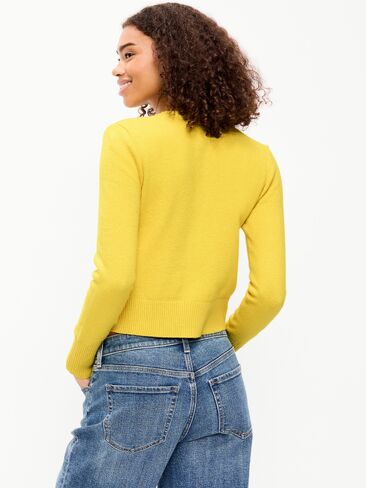 سترة قصيرة بياقة دائرية من Old Navy SoSoft - توهج ذهبي in Kuwait
