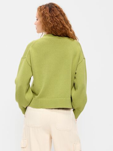 Old Navy Seaside Cotton V-Neck Cardigan Sweater - Wasabi in Kuwait