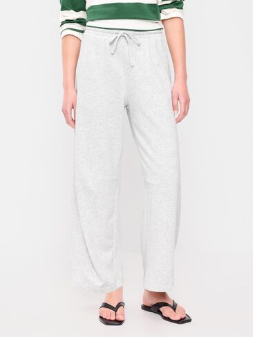بنطال رياضي SoComfy Barrel متوسط ​​الارتفاع من Old Navy - رمادي فاتح منقط in Kuwait