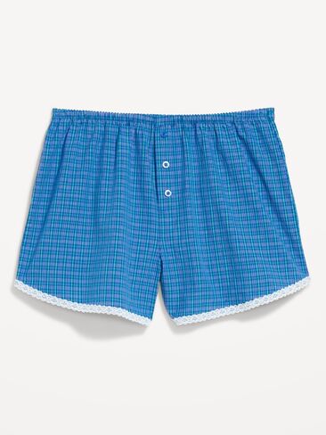 شورت بيجامة بوكسر كلاسيكي من Old Navy - صغير أزرق منقوش in Kuwait