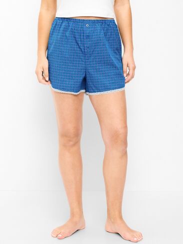 شورت بيجامة بوكسر كلاسيكي من Old Navy - صغير أزرق منقوش in Kuwait