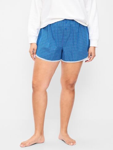 شورت بيجامة بوكسر كلاسيكي من Old Navy - صغير أزرق منقوش in Kuwait